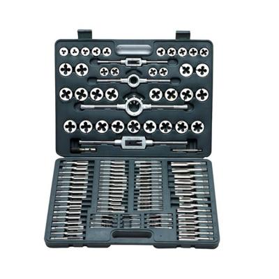 China Wire tapping and cutting high quality 110pc alloy steel tap and die gunsmithing tap set and die sets for sale