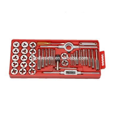 China New 40 Piece Tap and Die Set Pittsburgh Sizes Metric Thread Cut Sealed in Plastic Case for sale