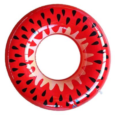 China PVC Inflatable Water Toys Thickened PVC Inflatable Watermelon Swimming Ring Adult Advertising Customization Play Equipment For for sale