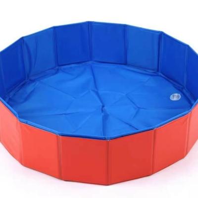 China Normal PVC Folding Plastic Kiddie Pool PVC Pets Bathing Tub Kiddie Pool for Cats and Dogs Kids for sale