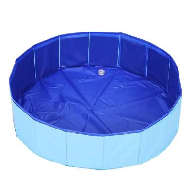 China New Product Normal Collapsible Dog Pool Hard Plastic Folding Pet PVC Bathtub for Small Puppy Dogs Cats and Kids for sale