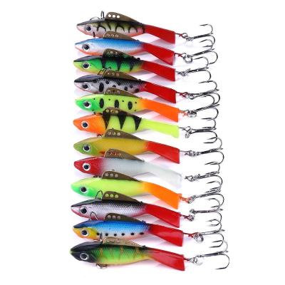 China PVC Copper 6.5cm/19g Vibration Lure Sinking Hard Bait VIB For Ice Fishing for sale