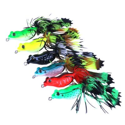 China Fish Frog Lure Bass Soft Body Baits Wholesale 55mm Frog 13g Catfish Fishing Lure for sale