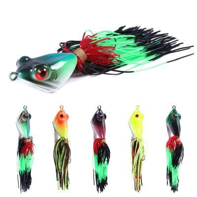 China Fishing Tools 10CM High Quality Simulation 9G Vivid Artificial Frog Lures Fishing Baits for sale