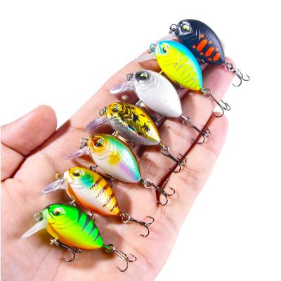 China Outdoor activities fishing bait 3.8cm/3.8g small mini crankbait artificial hard plastic crank fish wholesale bait in stock for sale