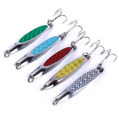 China Metal Spinner Fishing Lures Hard Baits 21g 7cm Spoons Fishing Tackle for sale