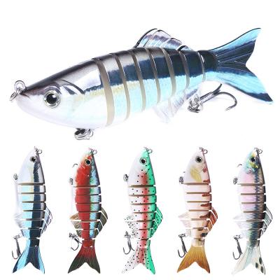 China High Quality Outdoor Fishing Activity 11cm Eyes 22.5g 3D Minnow Lure Fishing Isca Artificial Multi Segments Fishing Lures for sale