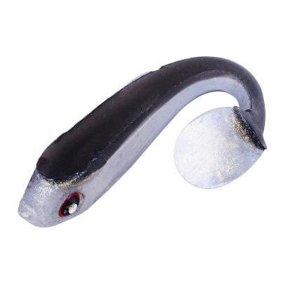 China Fishing Tools 10pcs/bag Fishing Lure 3D Eyes Shad Lure Soft Bait Material Freshwater Saltwater Fish Eco-Friendly for sale