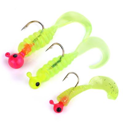 China Fishing Lures Newup Hand Made Realistic Soft Plastic Worm Fishing Lure Bait 7 In A Bag for sale