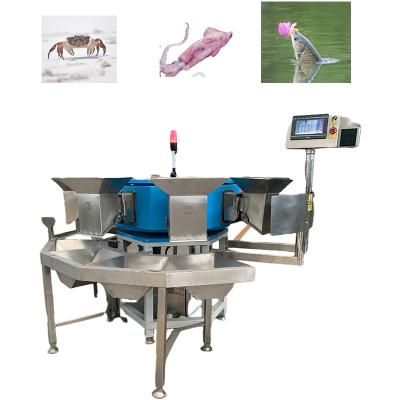 China Fish Processing Plant Automatic live crab shrimp martin aquatic  basket   fish grading machine for sale