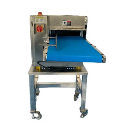 China Low Energy High Speed Conveyor Belt Fresh Chicken Breast Pork Beef Steak meat Slicing Machine for sale