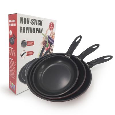 China Sustainable Non-Cook Set Non-Stick Coating Pan Set Non-Stick Frying Stick Casting Iron Kitchenware for sale