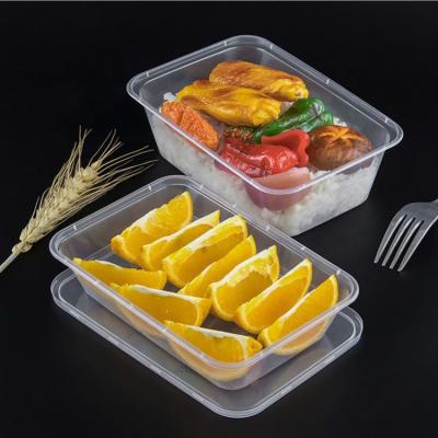 China Single Compartment Meal Prep Containers Disposable Microwavable BPA Safe Microwave Free Take Out Plastic Food Container for sale