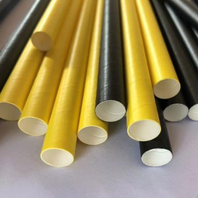 China Disposable Gifts Wholesale Eco Friendly Striped Recycled Drinking Paper Cocktail Straw for sale