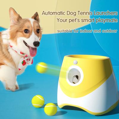 China Viable Indoor Or Outdoor Dog Toy Automatic Tennis Ball Launcher Interactive, Pet Toys Ball Launcher For Dogs for sale