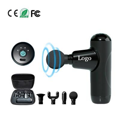 China Portable Deep Body Tissue Percussion Muscle Massager Gun with Four Adjustable Speeds for sale