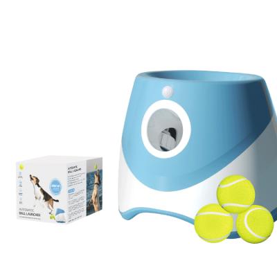 China Portable Mini Pet Dog Toy Tennis Ball Launching Ball Machine Automatic Self Launcher Portable Professional Dog Tennis Ball for sale