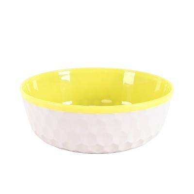 China Modern Pet Feeding Bowl Two Color Pet Bowl Diamond Shaped Pet Supplies for sale