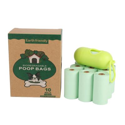 China Sustainable Portable Biodegradable Compost Pet Waste Bag Pick Up Poop Bags for sale