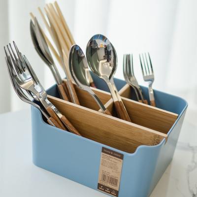 China Multifunctional Vertical Utensil Stand Kitchen Countertop Tableware Tableware Fork Spoon Chopsticks Storage Box for sale