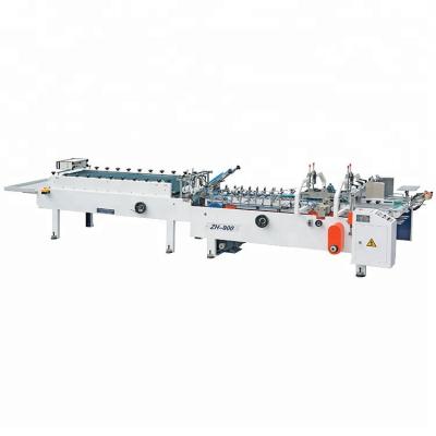 China Automatic Food Carton Box Corrugated Box Folding Machine With Straight Line Fold Gluer for sale