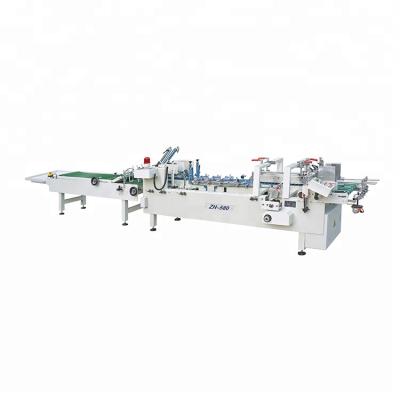 China ZH-580 Automatic Food Cold Glue Folding And Gluing Machine for sale