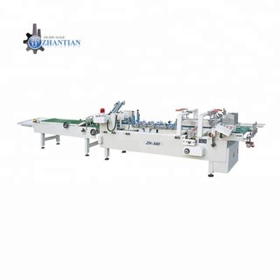 China ZH-580 Food Professional Made Excellent Quality Automatic Cold Glue Folding And Gluing Machine for sale