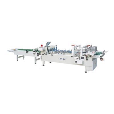 China ZH-780 food folder gluer/automatic high speed glue machine/automatic gluing machine for sale