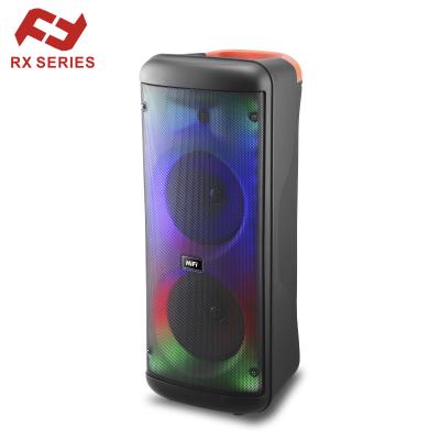 China Wireless Charger For Mobile Phone RX Speaker Brand OEM/ODM TWS Speaker Manufacturer Flame Led Light With MIC Portable partybox for sale