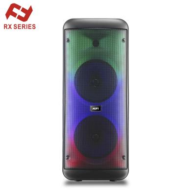 China Wireless charger for mobile phone 2022 new trend mobile speaker with high-class 8-inch dual fire large echo power lightweight iron mesh speaker RX-8250 for sale