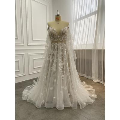 China Soft And Romantic Wedding Dresses Boho Wedding Dress Anti-static Bridal Wedding for sale