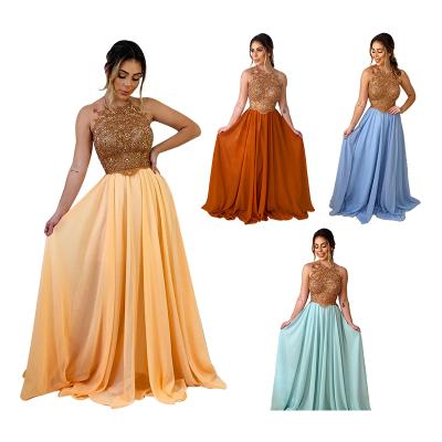 China Sleeveless Backless Anti-Static Bridesmaid Dress Women Plus Size Long Bridesmaid Dresses for sale