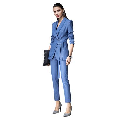 China Anti-Static Business Style Suit Skirt And Pant Suits Slim 3 Piece Single Breasted Business Women Suits for sale