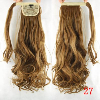 China Long Length Fashion Water Wave Wave Ponytails Hair Deep Wig Women Synthetic High Temperature Wire Lace Front Wig Women for sale