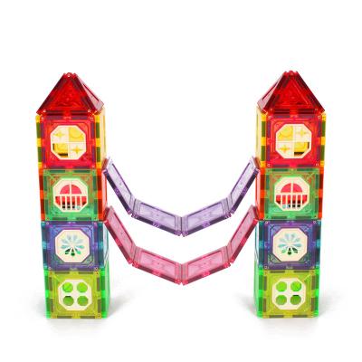 China New Construction Toy Competitive Price 3d Magnetic Magnet Tiles Building Magnetic Building Tiles Educational Toys for sale