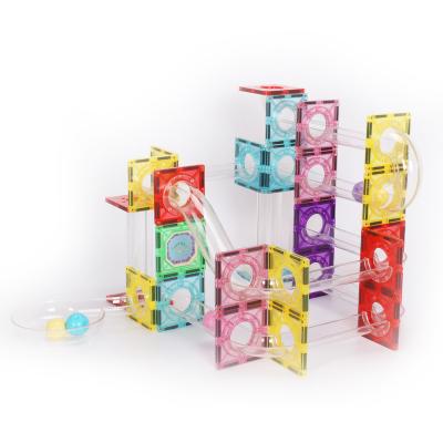 China High Quality Toy Wholesale Building Marble Race Building Tiles Toys 100pcs Children Educational Toys for sale