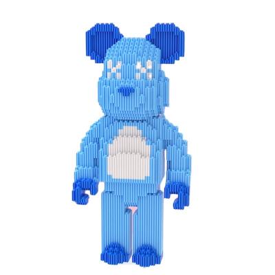 China Hot-selling frontier building toy European and American popular children's new educational bear assembling building blocks for sale