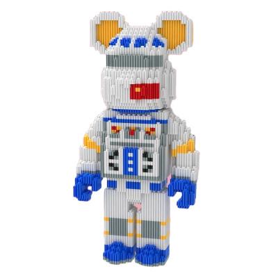 China Hot-selling construction toy frontier children's early education violent bear building block assembling toys for sale