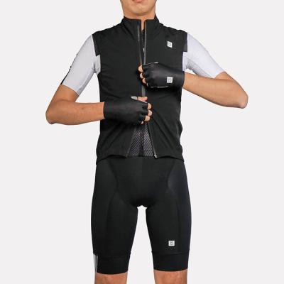 China Antibacterial Design Custom Made Sublimation Printing Waterproof Windproof Vest Bicycle Wear Warm Reflective Cycling Clothing for sale