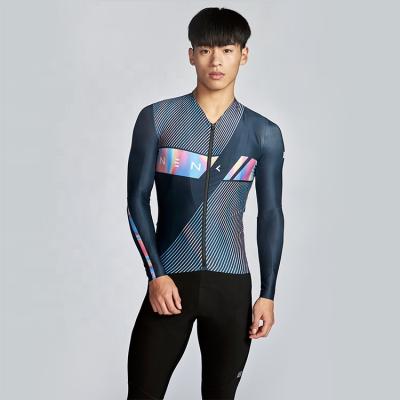 China Breathable Eco-friendly Custom PRO7 Sublimation Printing Customized Logo Team Bike Wear Bicycle Cycling Long Sleeve Jersey Pro Uniform for sale