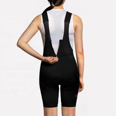 China OEM PRO7 Breathable Custom Design Women Cycling Bibs Ladies Chamois Padded Bike Riding Bib Shorts With Back Pockets And Zipper Design for sale