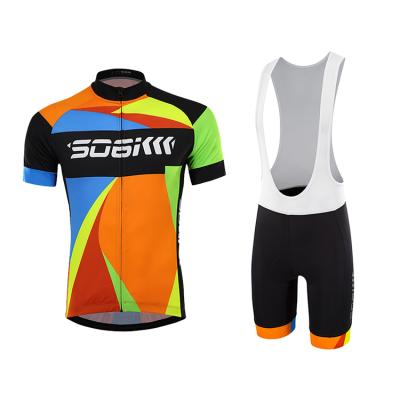 China Breathable Design Custom Made Sublimation Pro Team Jersey Shirt Bicycle Cycling Bib Shorts OEM Bike Wear Cycling Wear Set For Men And Women for sale