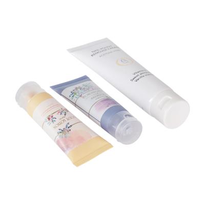 China Low MOQ Stock 100ml 120ml 150ml 200ml Flip Lid Cosmetic Tube Plastic Tube Packaging for sale