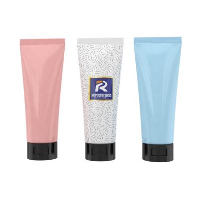 China Cosmetics Recyclable Plastic Facial Wash Tube Colored Luxury 100ml Foam Facial Tube for sale