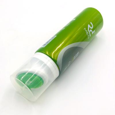 China Cosmetic Plastic Soft Squeeze Cosmetic Facial Detergent Facewash Tube With Brush for sale