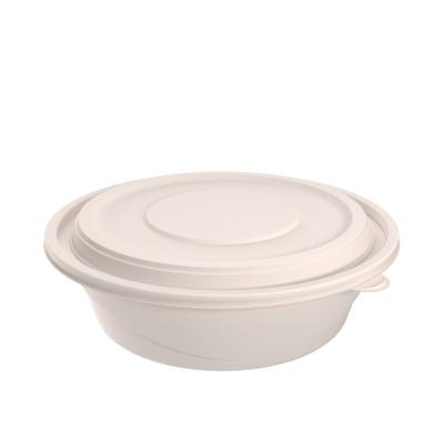 China Eco-friendly Disposable take away food boxes and cup eco-friendly meal box soup bowl biodegradable corn starch food box packaging for sale