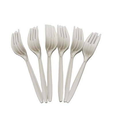 China Food Utensil 6 Inch Cornstarch CPLA Biodegradable Disposable Cutlery Set, Bio Based Cutlery (Knife, Fork, Spoon) for sale