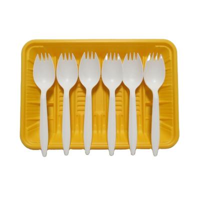 China Eco - Friendly Biodegradable Food Utensil Knife Spoons And Spoons Compostable Disposable Cutlery Set for sale