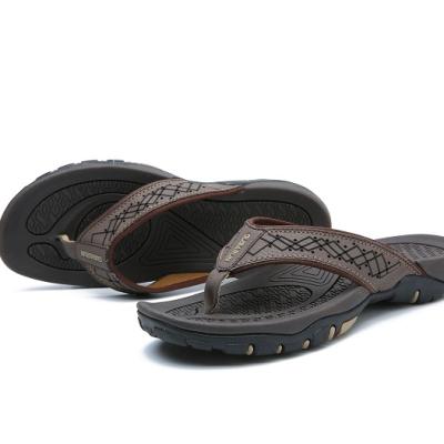 China Wholesale High Quality Summer Fashion Trend Flat Bottom Flip Flops Beach Sandals For Men Casual Lounging Comfort for sale