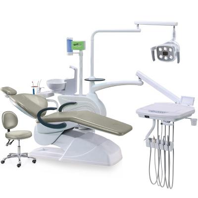 China Factory Supply Metal Dental Chair Manufacturer Luxury With LED Light Dental Chair Dental Equipment for sale